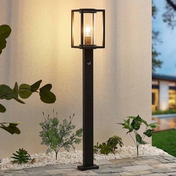 Lucande Ferda LED-Wegeleuchte mit PIR-Sensor 100cm
