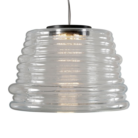 Karman Bibendum LED-Hängeleuchte, Ø 35 cm, klar