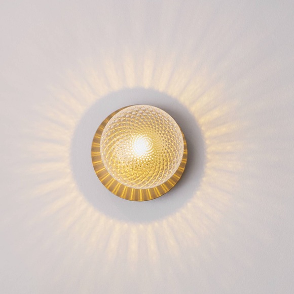 Nuura Liila 1 Medium Wandlampe, 1-flg, gold/klar