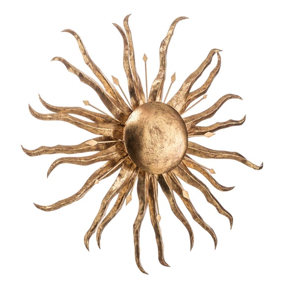 Wandleuchte Sonne Ø 100 cm gold