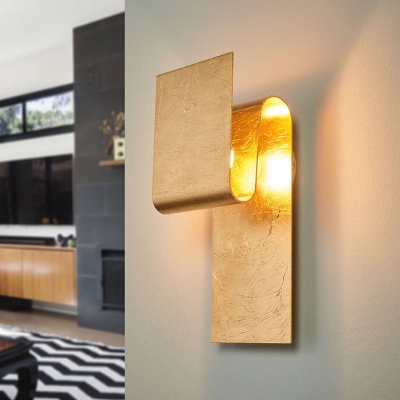 Escale Fold - mit Blattgold belegte LED-Wandlampe
