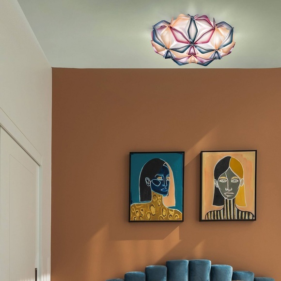 Slamp La Vie Deckenleuchte multiblau handgefertigt