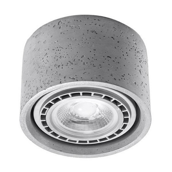 Aufbau-Deckenspot Solana Beton rund einflammig