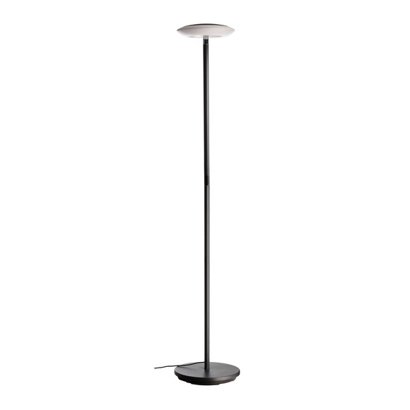 LED-Stehleuchte Bermuda, Kopf neigbar, schwarzgrau