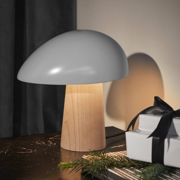 Fritz Hansen-Night Owl Tischleuchte, Smokey White/Ash Wood