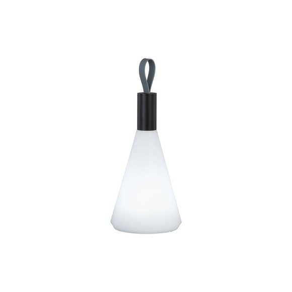 LED-Akku-Tischlampe Prian, schwarz matt