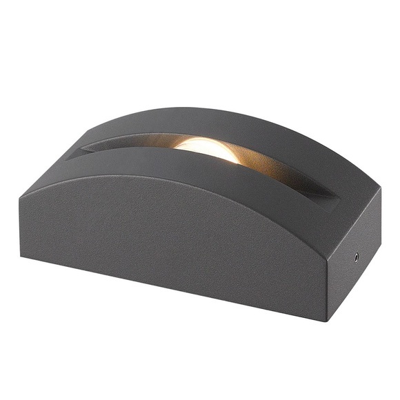 LED-Außenwandleuchte Marka, Aluminium dunkelgrau