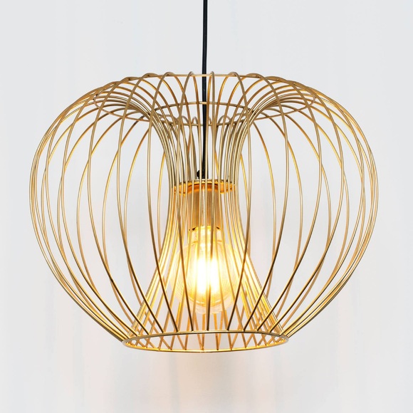 Hängeleuchte Protetto, gold, Ø 42 cm