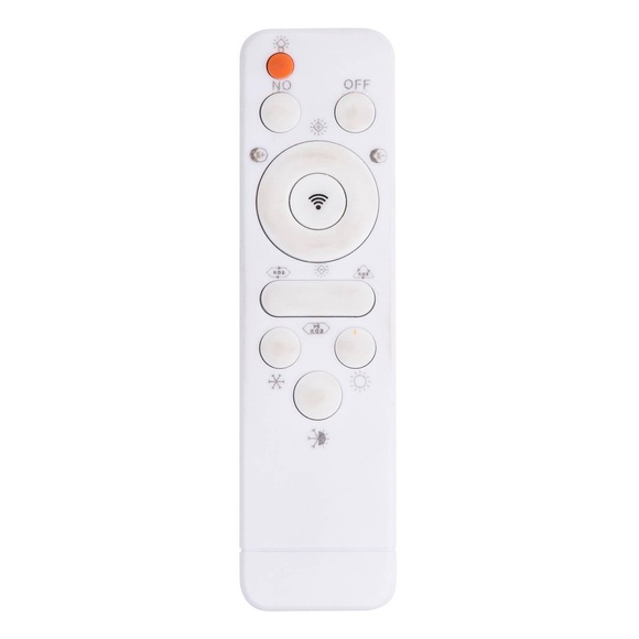 GLOBO ANDI Deckenleuchte Metall weiß, Acryl satiniert, Sparkle Dekor, CCT 3000-6500K,