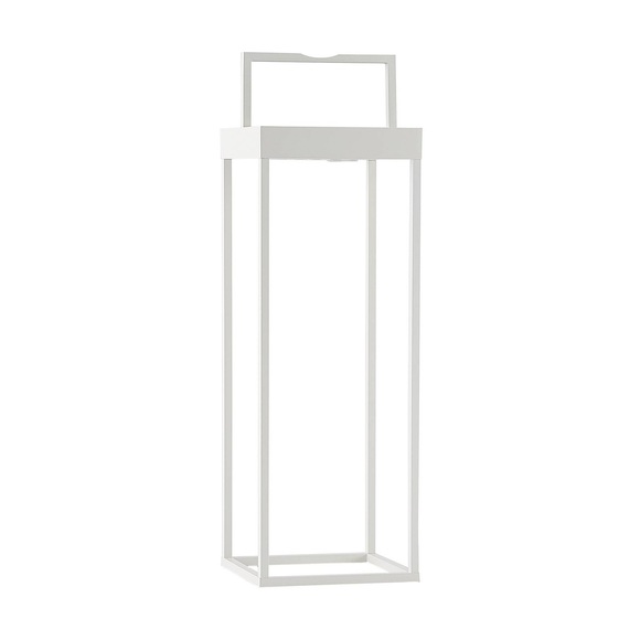 Lucande Lynzy LED-Solarleuchte, weiß, 58,3 cm