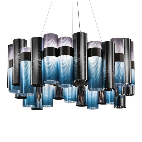 Slamp La Lollo L LED-Hängelampe, Ø80cm, gradient