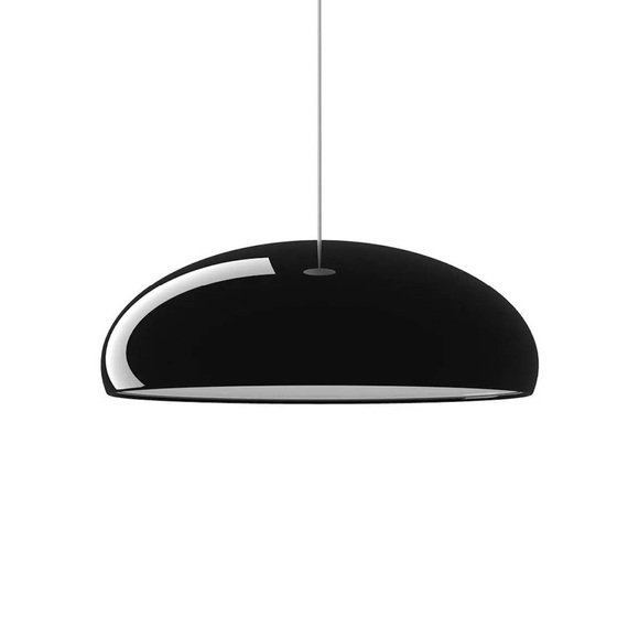 Fontana Arte Pangen - Retro-Hängeleuchte schwarz