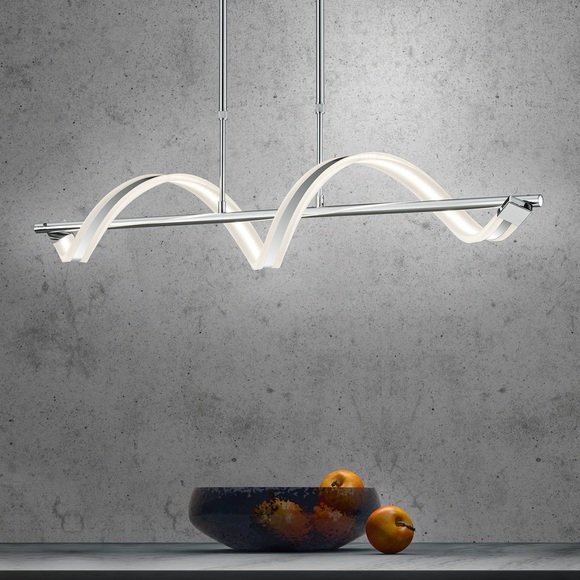 Schwungvoll gearbeitete LED-Pendelleuchte Sydney