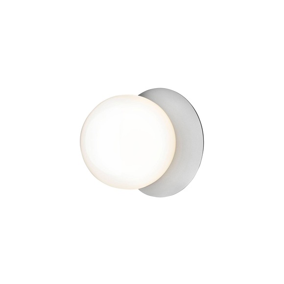 Nuura Liila 1 Medium Wandlampe, 1-flg, silber/weiß