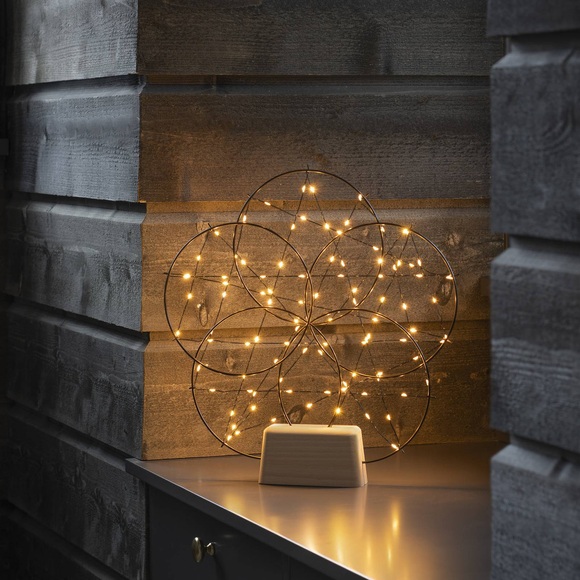 Konstsmide 1784-787 LED-Szenerie Drahtgestell Bernstein LED Schwarz dimmbar