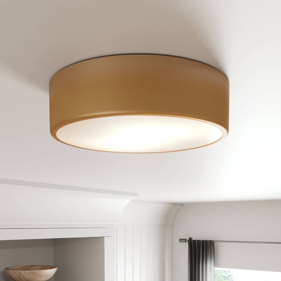 Deckenleuchte Cleo, Ø 30 cm, gold
