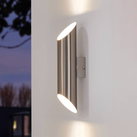 LED-Außenwandleuchte Agolada, edelstahl