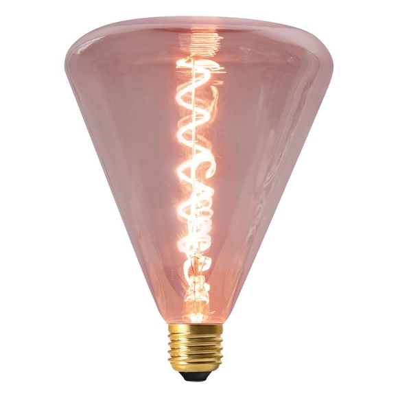 LED-Lampe Dilly E27 4W 2200K dimmbar, rot getönt