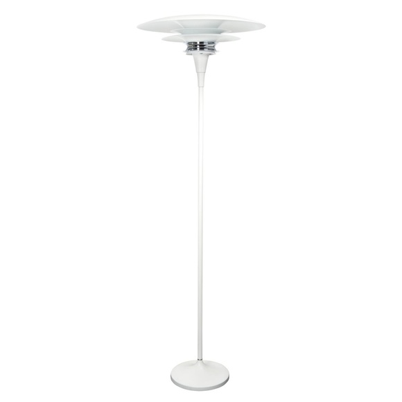 Modische Stehlampe Diablo in Weiß