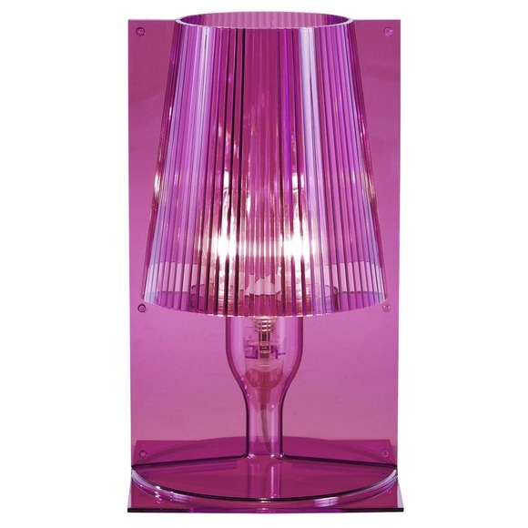 Kartell Take Tischleuchte, rosa