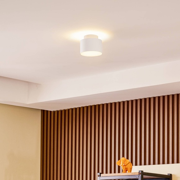 Lindby Nivoria LED-Strahler, Ø 11 cm, sandweiß