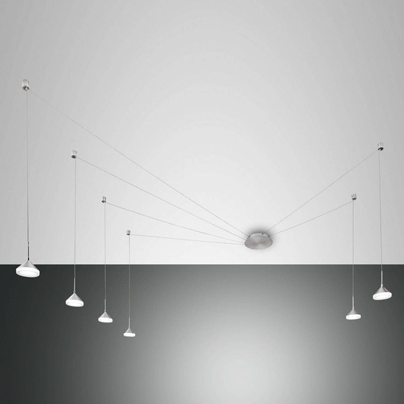 Sechsflammige LED-Pendellampe Isabella