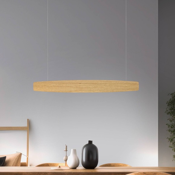 Rothfels Persida LED-Pendelleuchte, Eiche, 98 cm