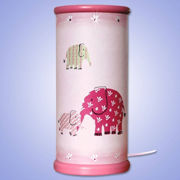 Zauberhafte LED-Tischleuchte ELEFANT, pink