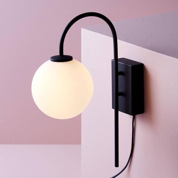 Herstal-Ballon Wall Lamp, Black