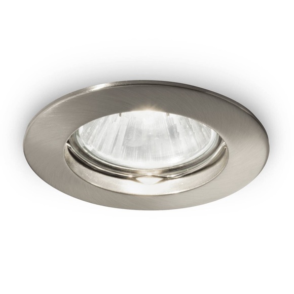 Deckeneinbaustrahler Jazz rund, GU10, nickel
