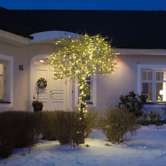 LED-Microlichterkette warmweiß 200-flammig 41,84 m