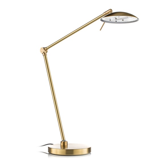 Dimmbare LED-Tischleuchte Beatrice, messing m.
