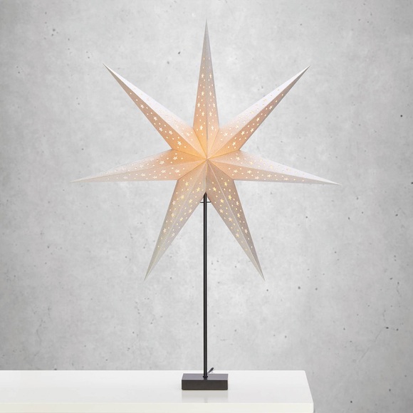 Stand-Stern Solvalla, Höhe 100 cm, silber