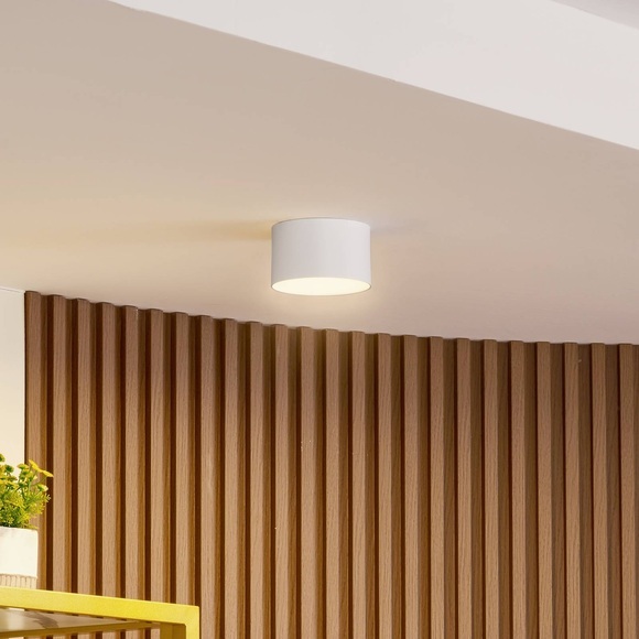 Lindby Nivoria LED-Strahler, 11x6,5 cm, sandweiß