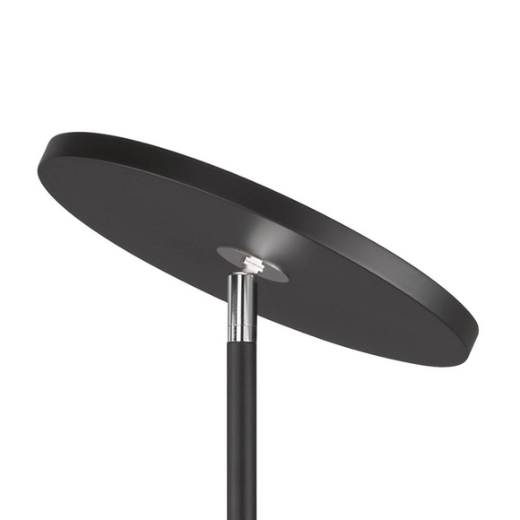 LED-Stehleuchte Fabi aus Metall, dimmbar, schwarz
