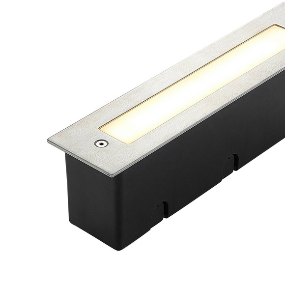 LED-Wandeinbauleuchte Roni, Edelstahl, 27 cm