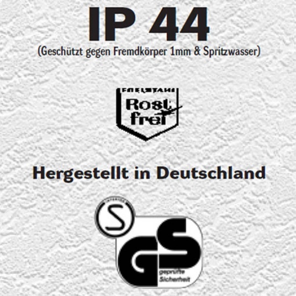 Außenwandleuchte Legendo, Edelstahl