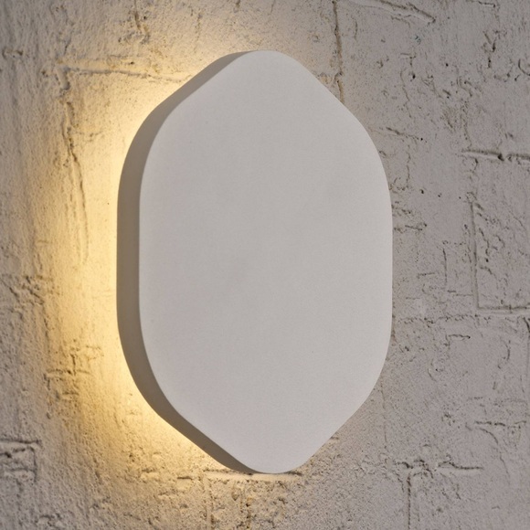 Silberfarbige LED-Wandlampe Bora Bora