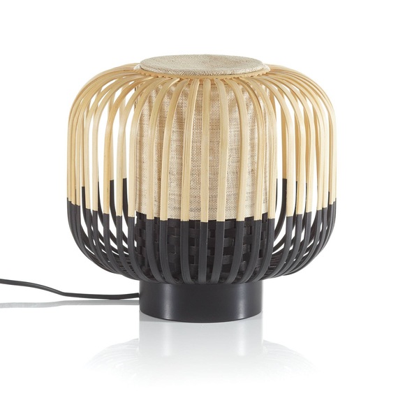 Forestier Bamboo Light S Tischlampe 24 cm schwarz