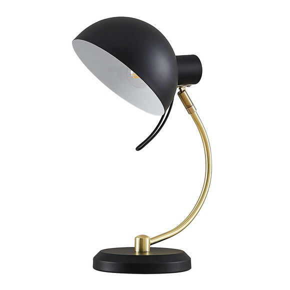 Lindby Taissia Tischleuchte, schwarz, messing