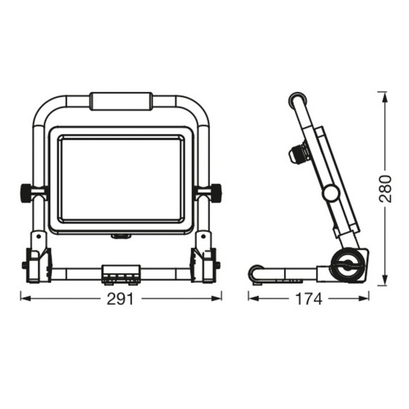 Ledvance LED-Worklight Value R-Stand Strahler 50W