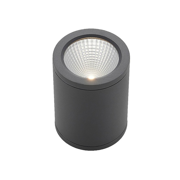 LED-Downlight Embla aus Aluminium IP54, dunkelgrau