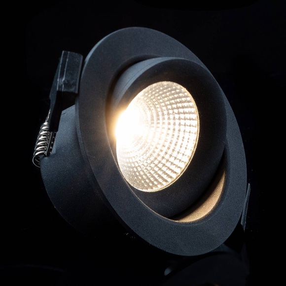 One 360° SLC LED-Einbauleuchte schwarz 3.000K