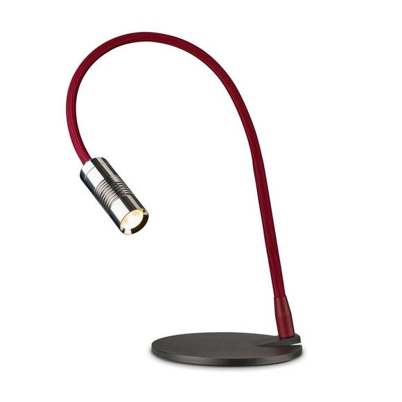 OLIGO A little bit colour Tischlampe chrom/rot
