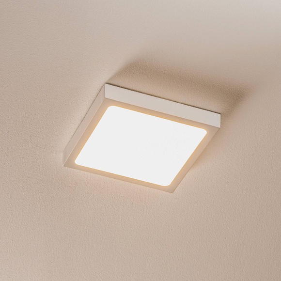 LED-Deckenlampe Vika in quadratischer Form, 18 cm