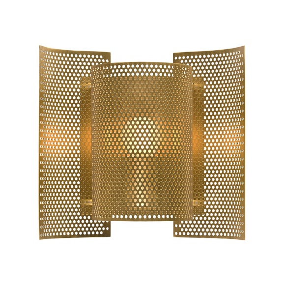 Northern Butterfly perforated Wandleuchte, messing