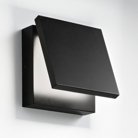 LED-Wandleuchte Secret, schwarz