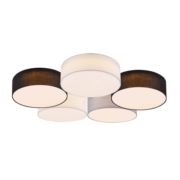 Lindby Janita LED-Deckenlampe, 5-fl., dreifarbig