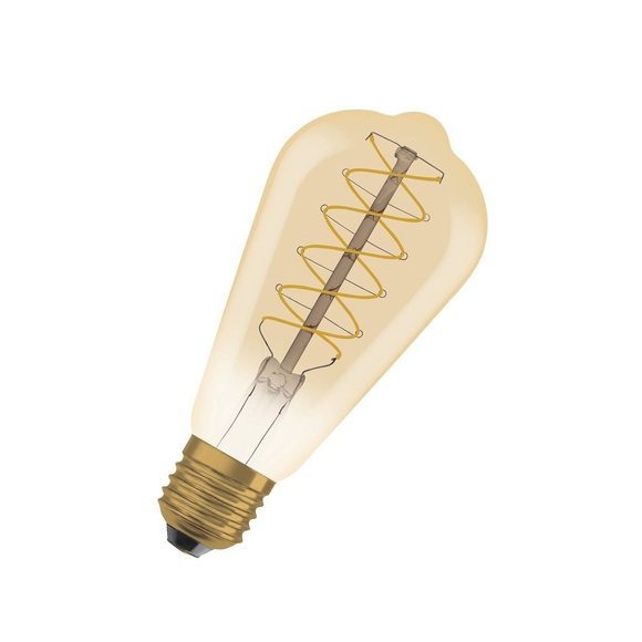 Ledvance Vintage 1906 LED E27 Birne Gold 7W 600lm - 822 | Dimmbar - Ersatz für 48W