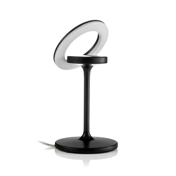 LED-Tischlampe Filigree, dreh-/schwenkbar, schwarz
